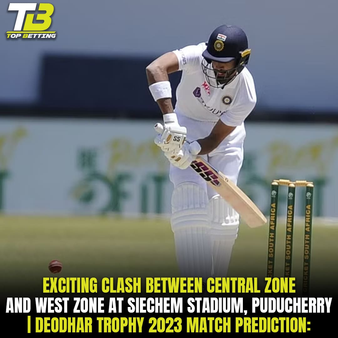 Exciting Clash Between Central Zone and West Zone at Siechem Stadium, Puducherry | Deodhar Trophy 2023 Match Prediction: