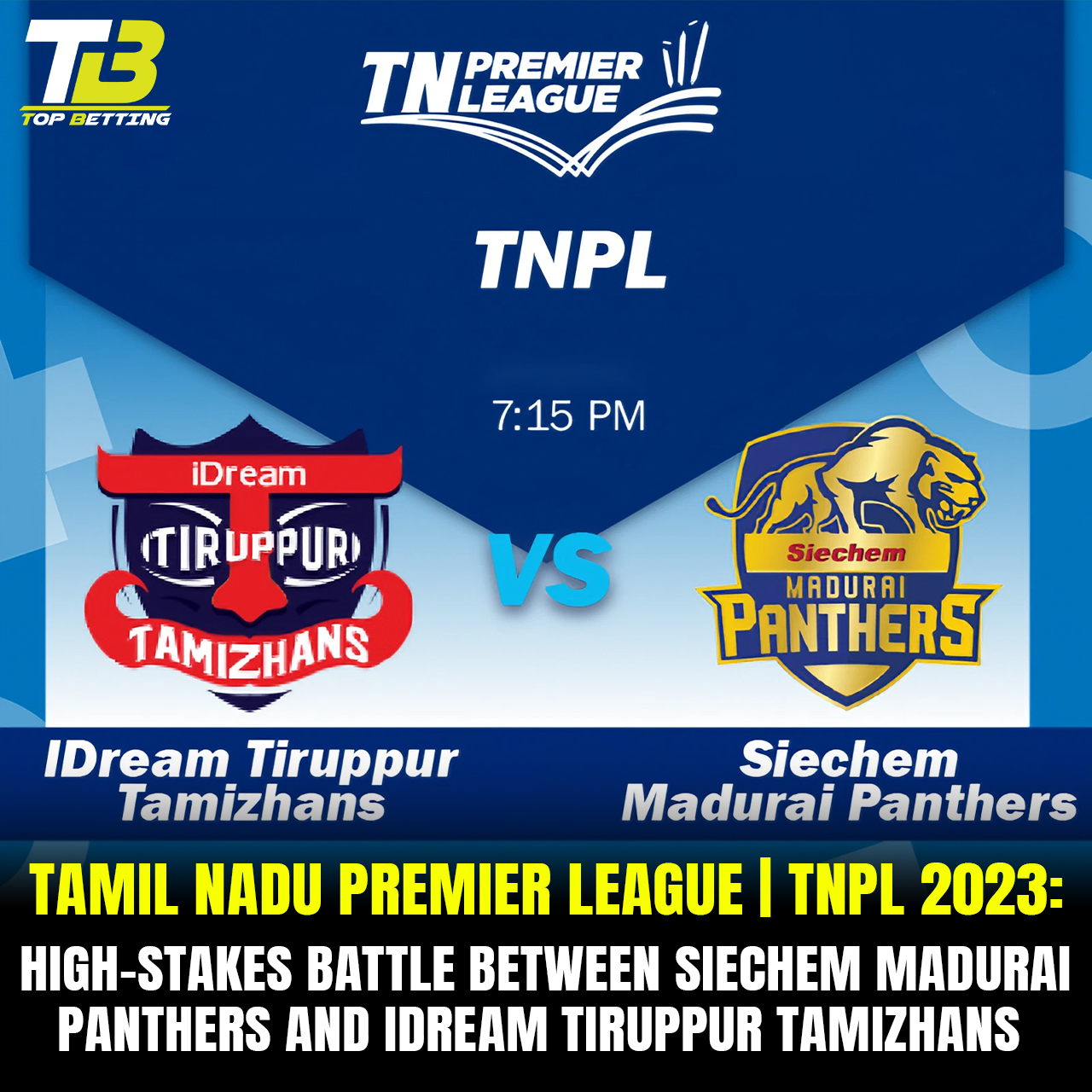 Tamil Nadu Premier League | TNPL 2023: High-Stakes Battle Between Siechem Madurai Panthers and IDream Tiruppur Tamizhans