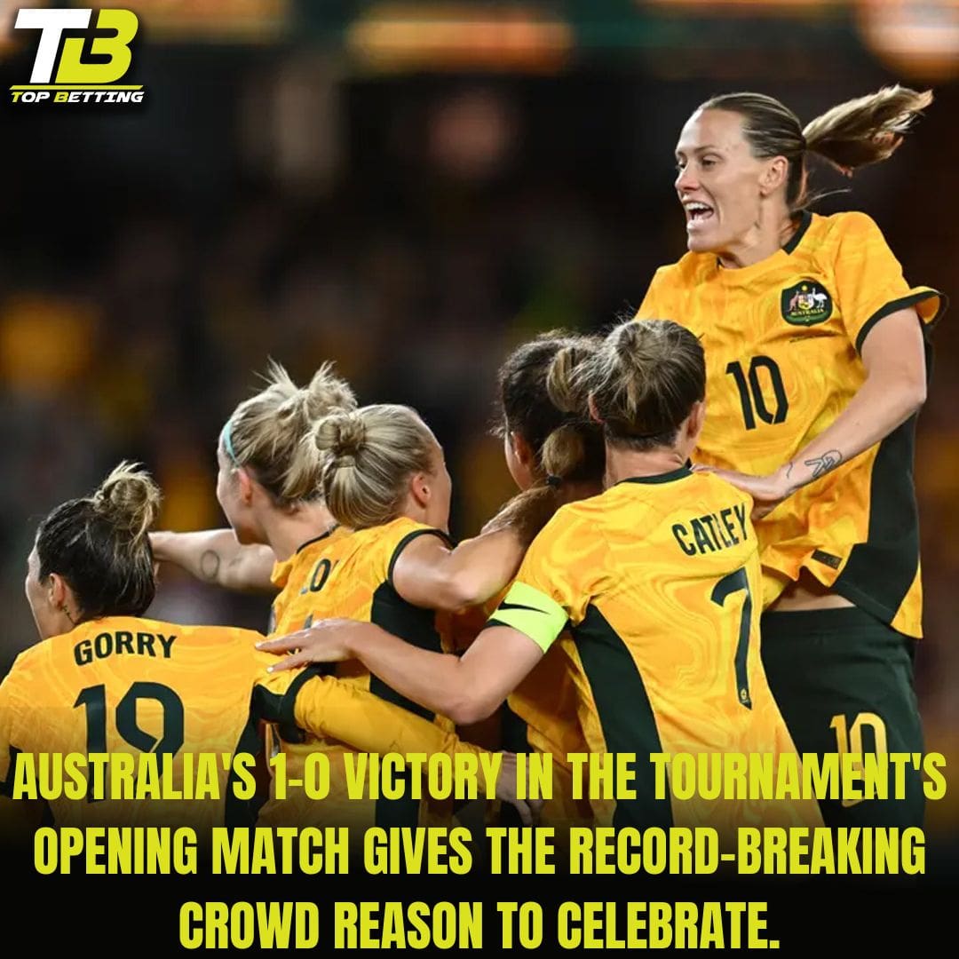 Australia’s 1-0 victory in the tournament’s opening match gives the record-breaking crowd reason to celebrate.