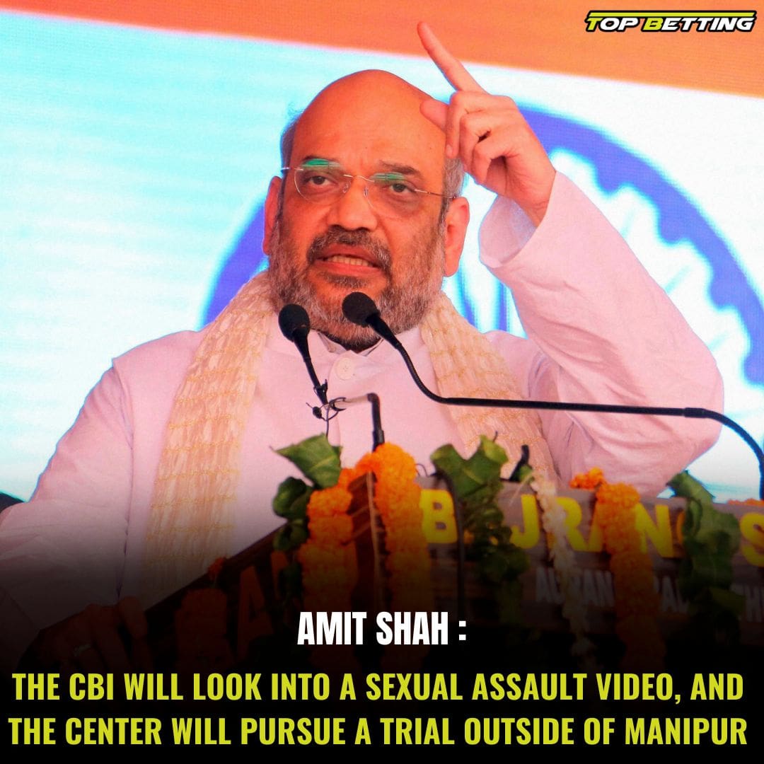 The CBI will look into a sexual assault video, and the Center will pursue a trial outside of Manipur: Amit Shah