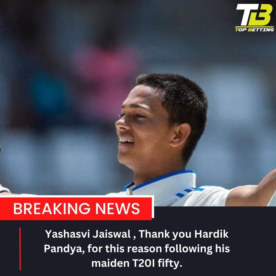 Yashasvi Jaiswal,Thank you Hardik Pandya, for this reason following his maiden T20I fifty