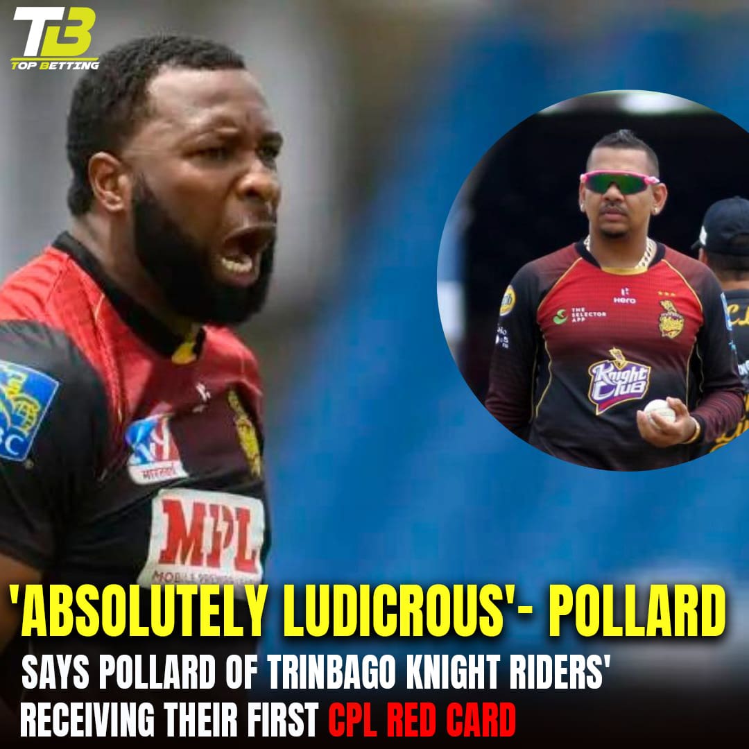 ‘Absolutely ludicrous,’ says Pollard of TKR receiving their first CPL red card