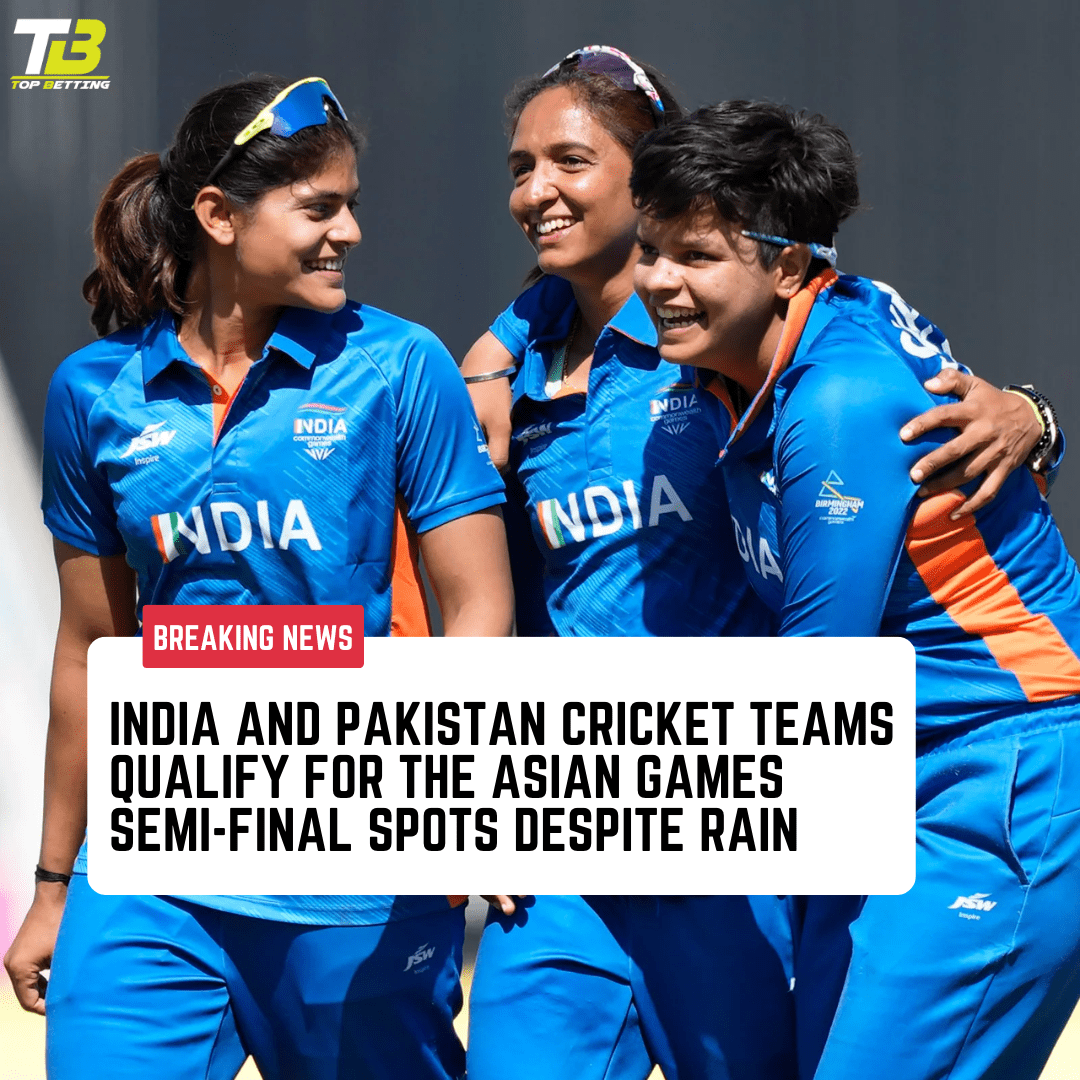 India and Pakistan Cricket Teams qualify for the Asian Games Semi-Final Spots Despite Rain | India Women vs Pakistan Women: