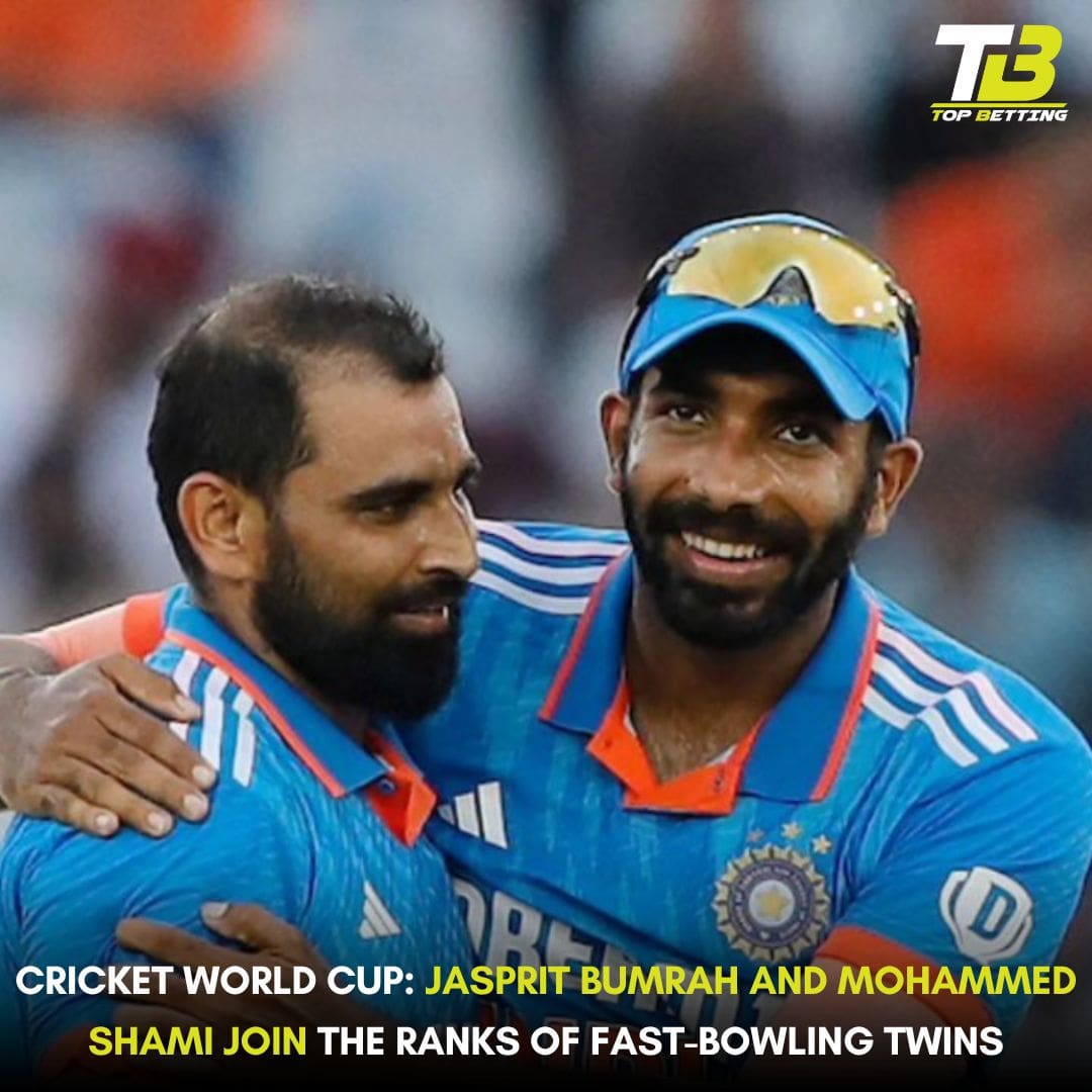 Cricket World Cup: Jasprit Bumrah and Mohammed Shami join the ranks of fast-bowling twins