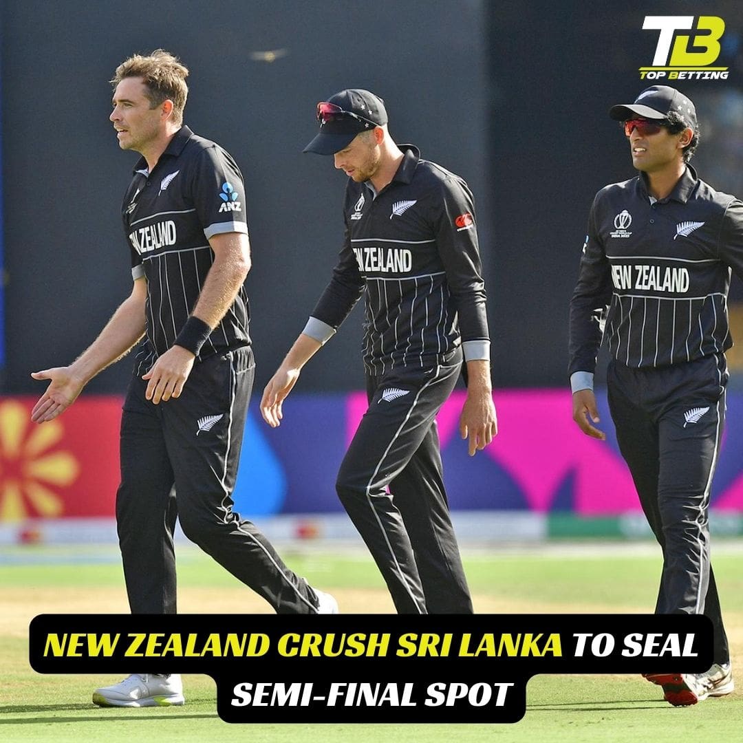 New Zealand Crush Sri Lanka to Seal Semi-Final Spot