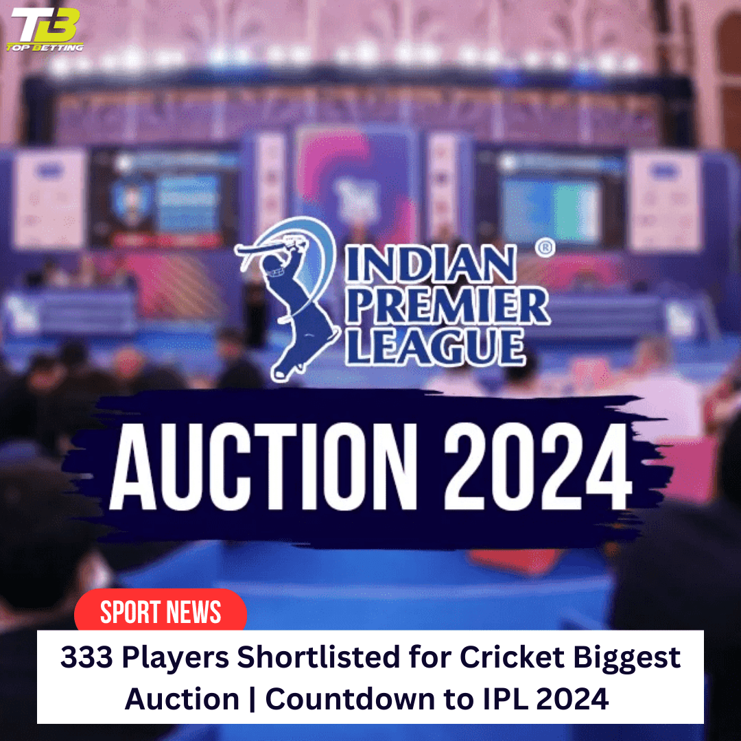 333 Players Shortlisted for Cricket Biggest Auction | Countdown to IPL 2024