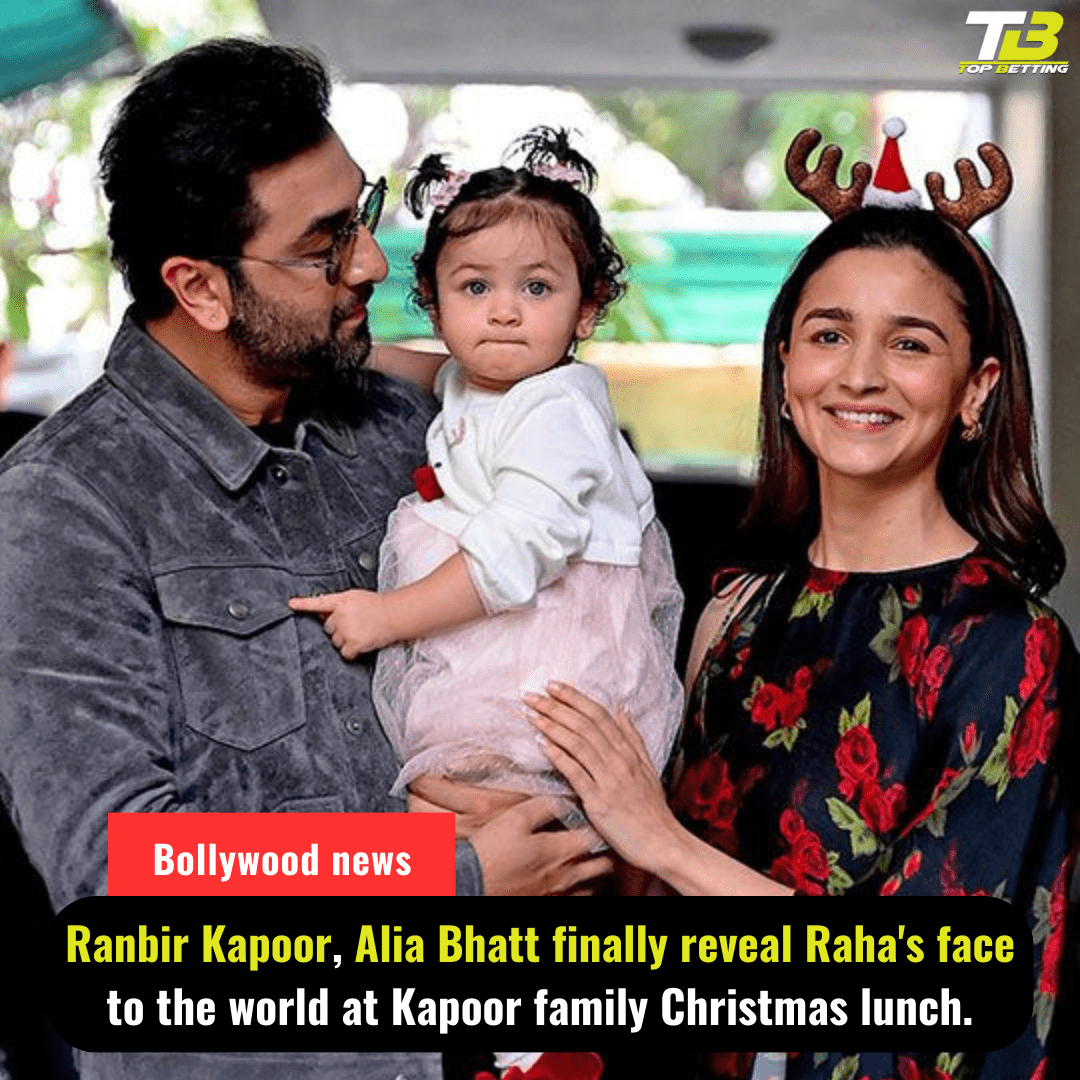 Ranbir Kapoor, Alia Bhatt finally reveal Raha’s face to the world at Kapoor family Christmas lunch.