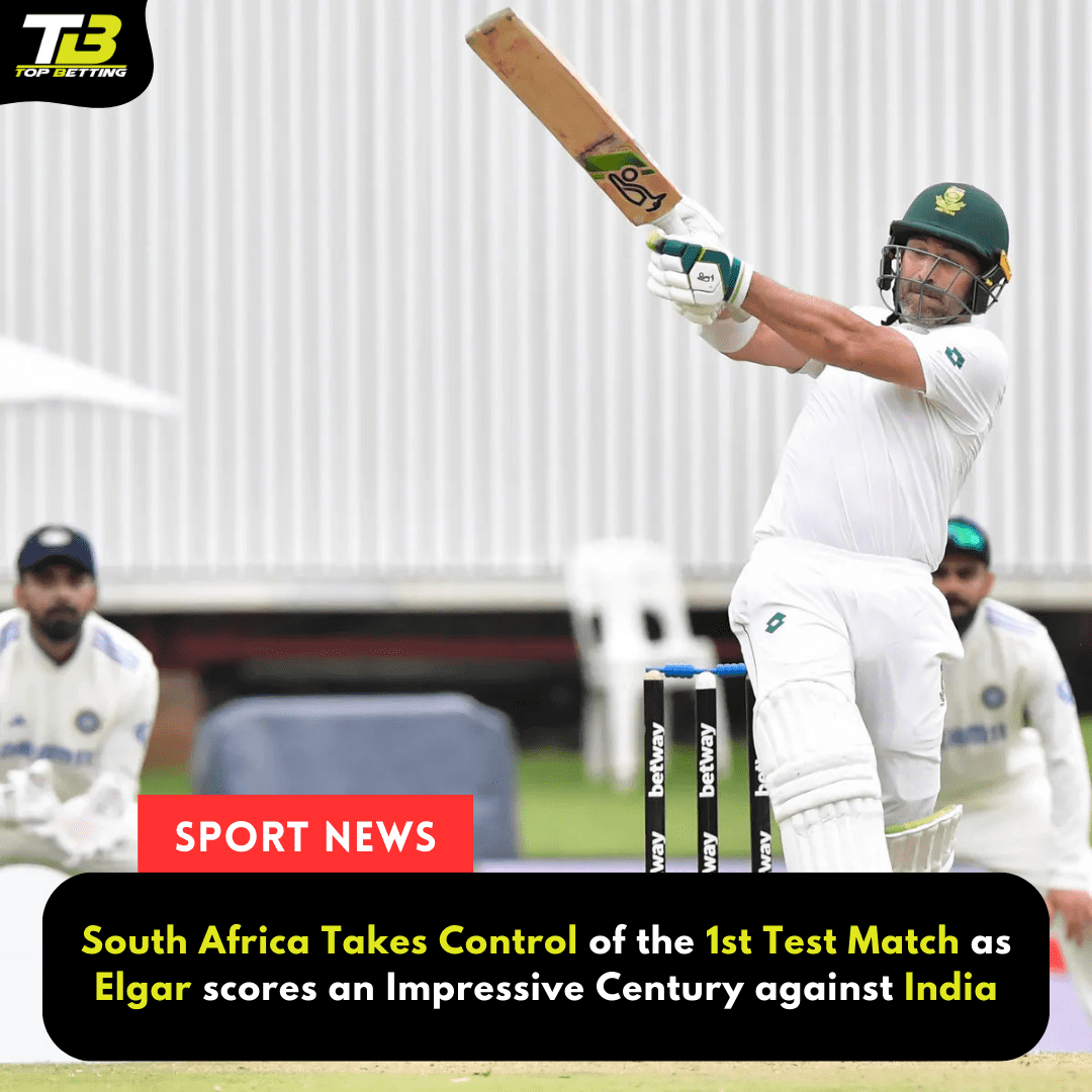 South Africa Takes Control of the 1st Test Match as Elgar scores an Impressive Century against India