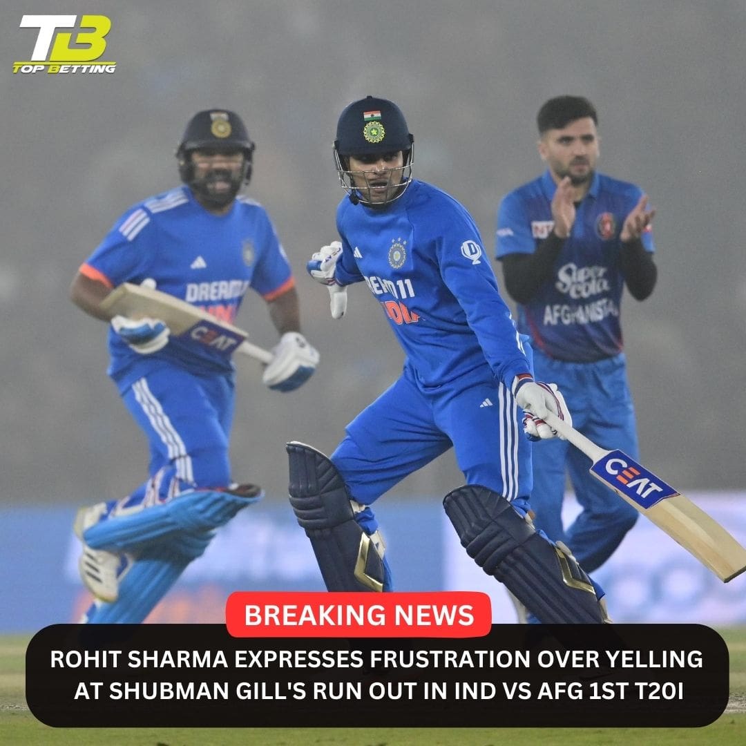 Rohit Sharma Expresses Frustration Over Yelling at Shubman Gill’s Run Out in IND vs AFG 1st T20I
