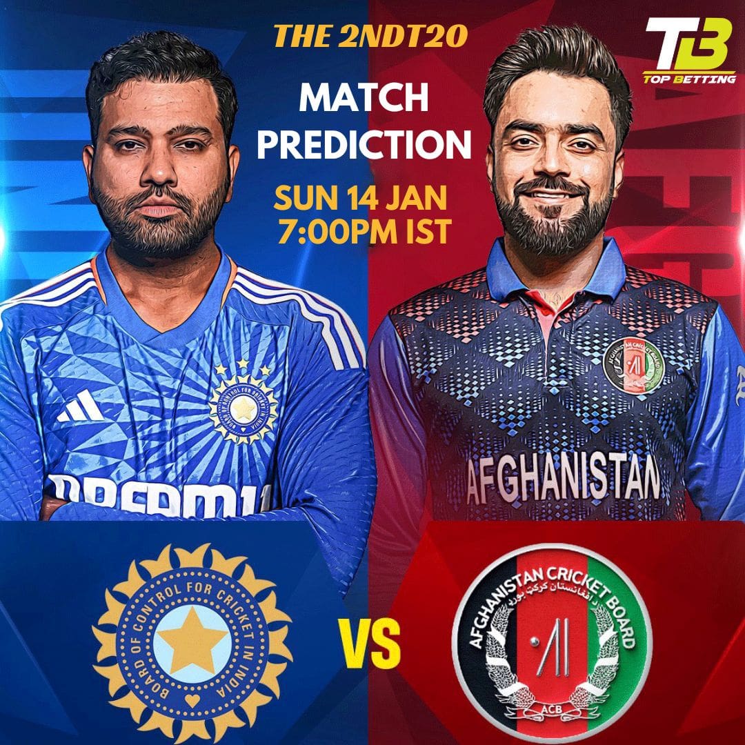 India vs Afghanistan 2nd T20I Match Prediction and Tips | Ind vs Afg Match Prediction and Tips