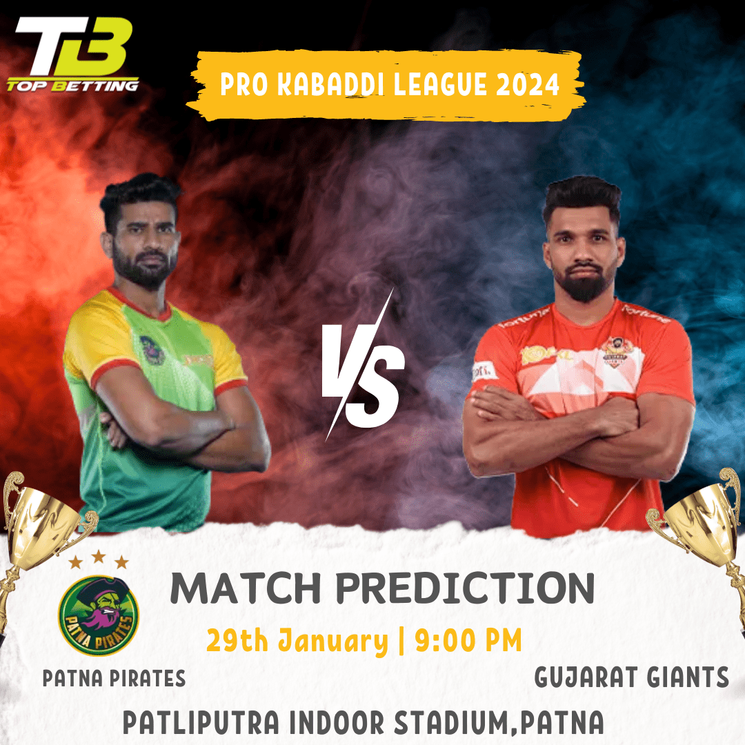 Pro Kabaddi 2024, Patna Pirates vs Gujarat Giants Match Predictions : Who will win today’s PKL Match 96