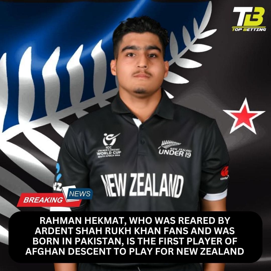Rahman Hekmat, who was reared by ardent Shah Rukh Khan fans and was born in Pakistan, is the first player of Afghan descent to play for New Zealand