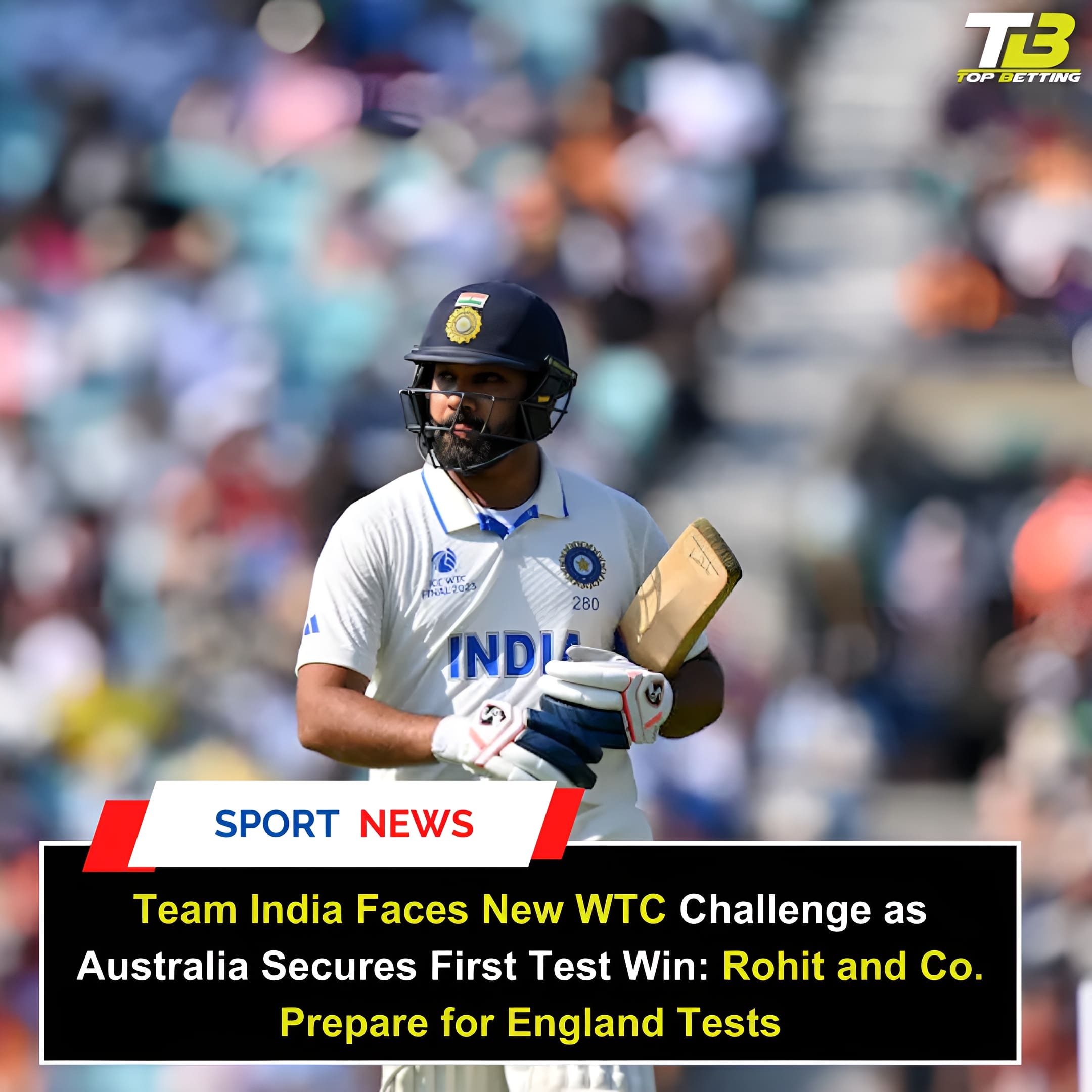 Team India Faces New WTC Challenge as Australia Secures First Test Win: Rohit and Co. Prepare for England Tests