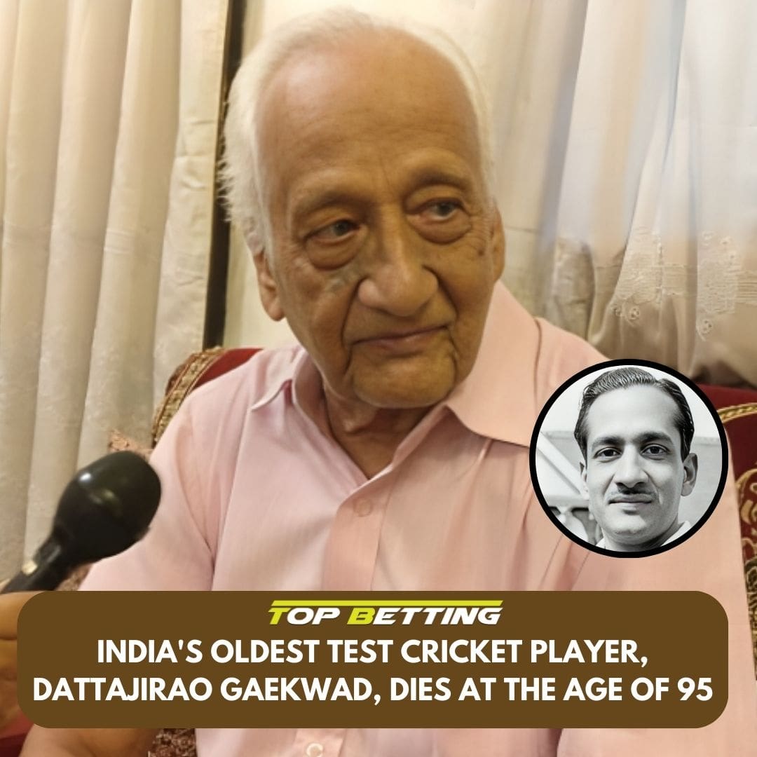 India’s oldest Test cricket player, Dattajirao Gaekwad passes away at age of 95