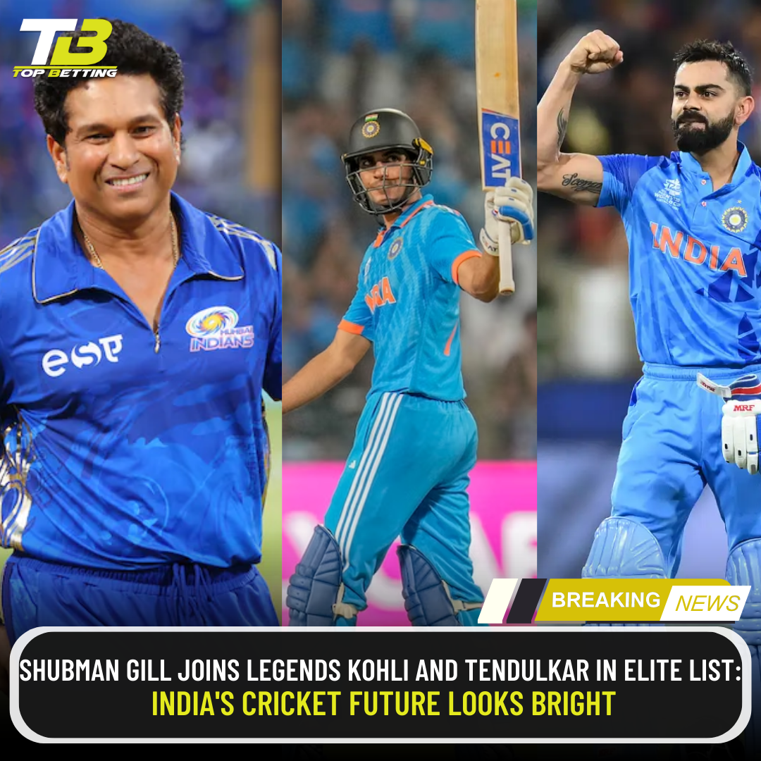 Shubman Gill Joins Legends Kohli and Tendulkar in Elite List: India’s Cricket Future Looks Bright