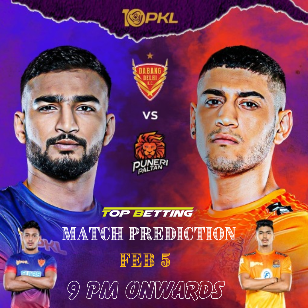 Dabang Delhi K.C. vs Puneri Paltan Match Prediction,Pro Kabaddi League 2024